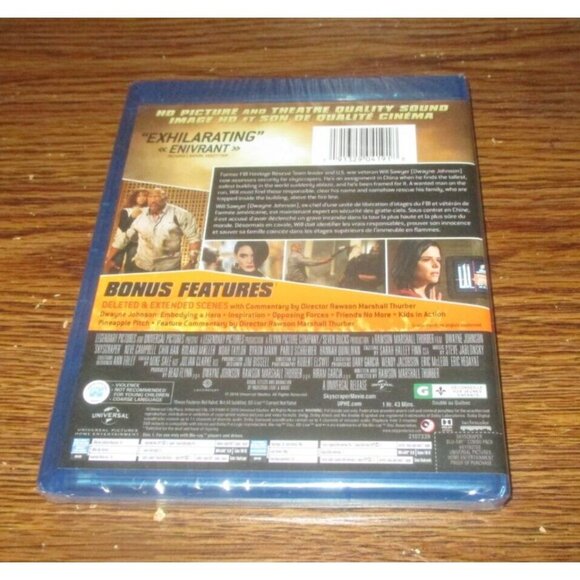 Skyscraper (Blu-ray / DVD, 2-Disc Set, 2018) (unopened) - Picture 2 of 3